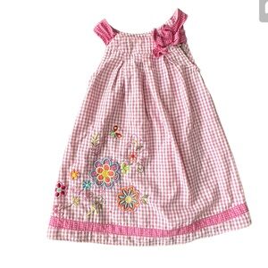 24 month babygirl summer picnic pink gingham southern dress